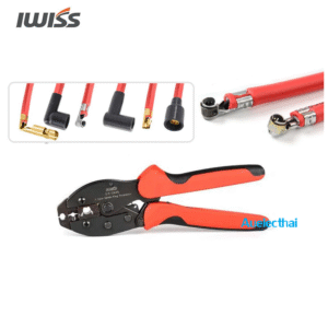 คีมย้ำสายไฟหัวเทียนและขั้วหัวเทียน IWISS LY-2048 เส้นผ่านศูนย์กลาง 8.0-8.5 มม.