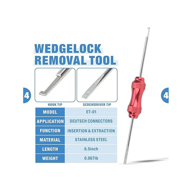 ชุดเครื่องมือย้ำพิน ซ่อมแซม ถอดขั้วต่อสายไฟฟ้ายานยนต์ IWISS KIT-DC01 12ชิ้น - Image 10