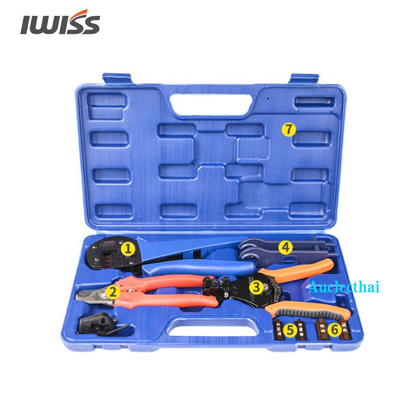 ชุดเครื่องมือโซล่าเซลล์ย้ำหัวMC4 IWISS KIT-2546S