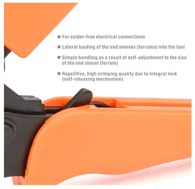 IWISS HSC8 6-4 คีมย้ำหางปลาคอร์ดเอ็น 0.25 mm.² - 6.00 mm.²แบบ 4เหลี่ยม - Image 10