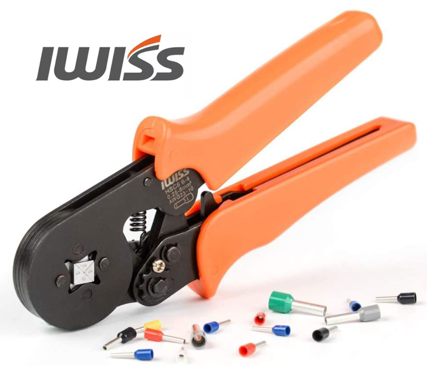 IWISS HSC8 6-4 คีมย้ำหางปลาคอร์ดเอ็น 0.25 mm.² - 6.00 mm.²แบบ 4เหลี่ยม - Image 12