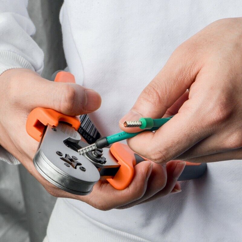 IWISS HSC8 6-4 คีมย้ำหางปลาคอร์ดเอ็น 0.25 mm.² - 6.00 mm.²แบบ 4เหลี่ยม - Image 5