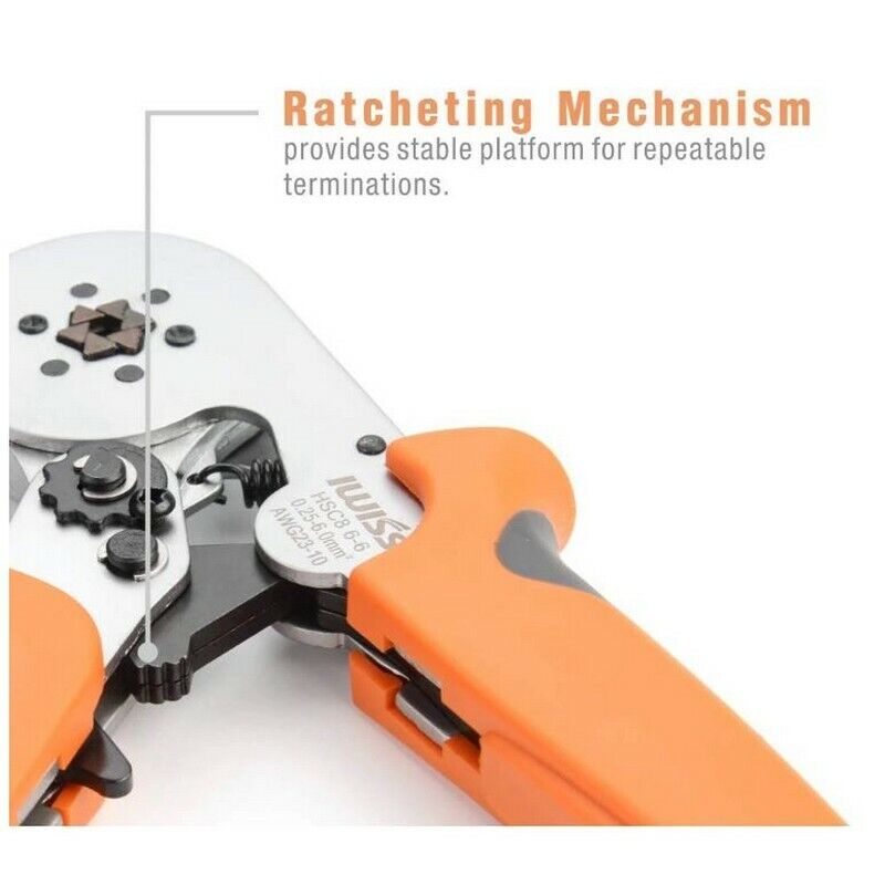 คีมย้ำหางปลาคอร์ดเอ็น IWISS HSC8 6-6A/HSC8 6-6 0.25 mm² - 6.00 mm² - Image 9