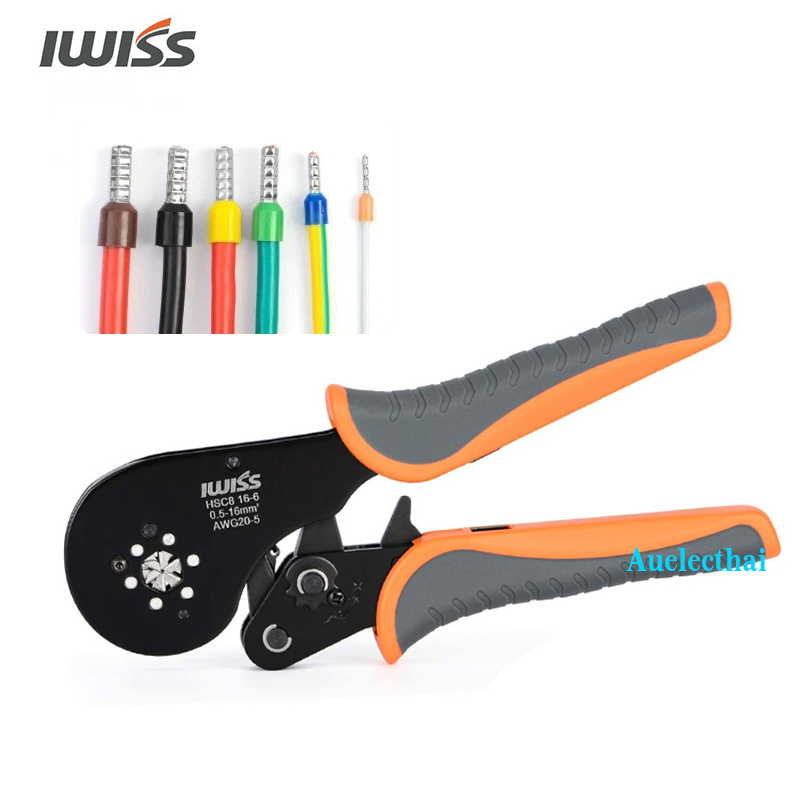 คีมย้ำหางปลาคอร์ดเอ็น IWISS CORD END HSC8 16-6 0.5-16mm2