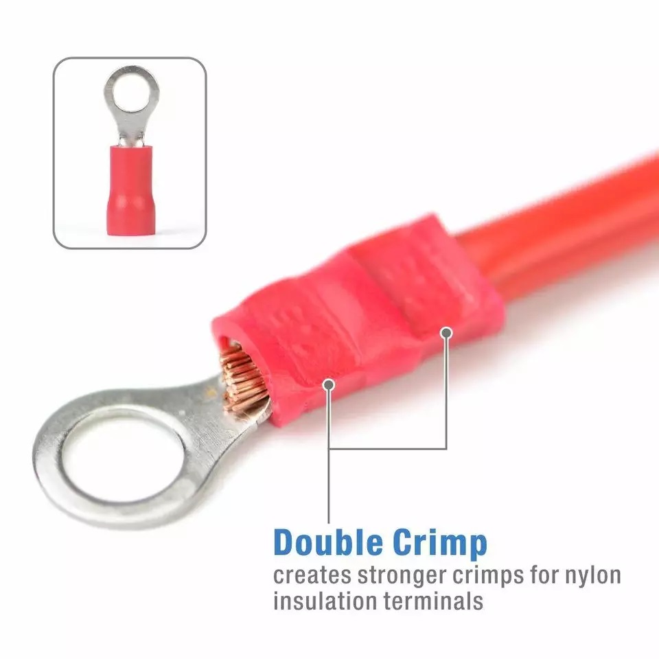 IWISS SN-02C คีมย้ำหางปลาแบบมีฉนวน 0.25-2.5 mm2 AWG24-14 - Image 4