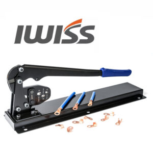 เครื่องมือย้ำหางปลาขั้วแบตเตอรี่ งานเข้าหัวสายแบตเตอรี่แบบตั้งโต๊ะ IWISS IWS-5100DT 5A-100A
