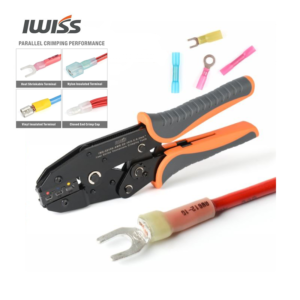 คีมย้ำหางปลาท่อหดความร้อนแบบหุ้มฉนวน IWISS IWS-2210H AWG 22-10 0.5-6.0mm2