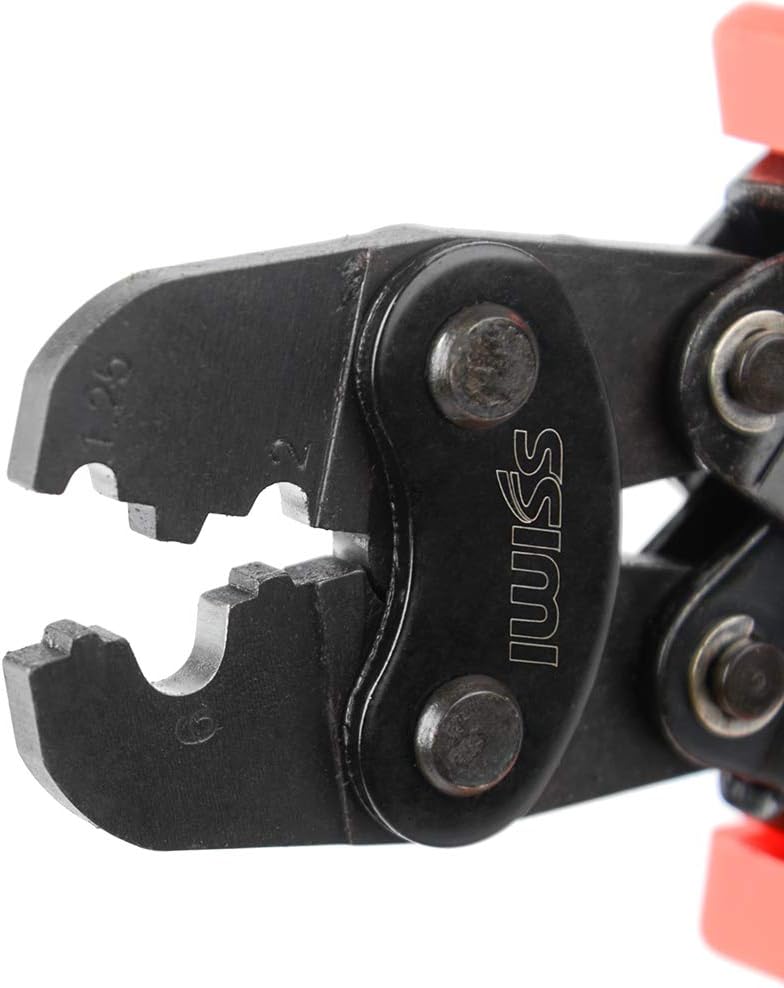 คีมย้ำหางปลาเปลือย IWISS HS-6MA ขนาด 1.25-6mm2 - Image 3